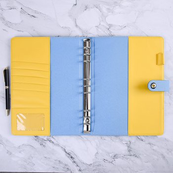 16K工商日誌-Tiffany藍綠色磁扣活頁筆記本-可訂製內頁及客製化加印LOGO_2